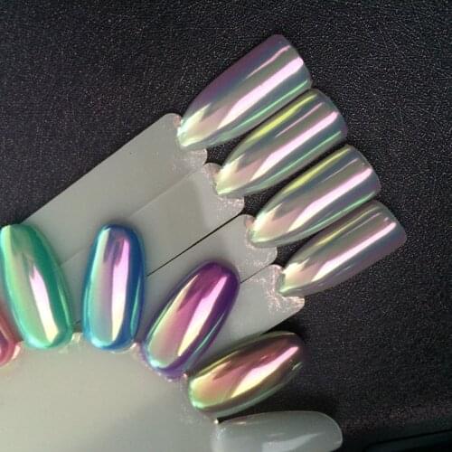 WHOLESALE Aurora Neon Pigment Mermaid Powder Unicorn Chameleon Mirror Chrome Nail Rainbow Nail Art Manicure for Gel Nail Polish