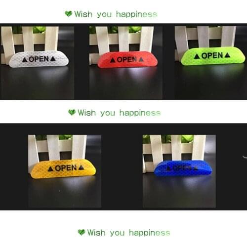 New hot car Warning Mark Night Safety Door Stickers FOR kia ceed 2008 i30 caddy volkswagen opel meriva renault kaptur camry 50