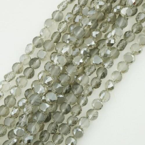 Wholesale 10mm 710pcs Rondelle Crystal Faceted Spacer Charm Beads Transparent Gray Color Jewelry Accessories