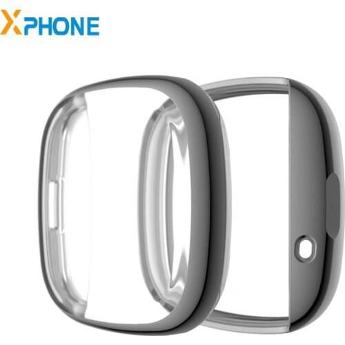 For Fitbit Versa 3 Versa Sense Plating Full Package TPU Protective Case