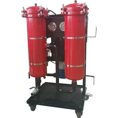 Portable lubricating oil filter machine portable hydraulic oil filtration machine