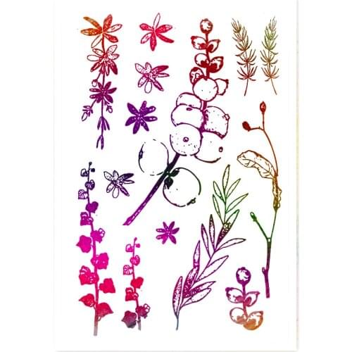 PANFELOU branches of the fruit Transparent Clear Silicone Stamp/Seal DIY scrapbooking/photo album Decorative clear stamp sheets