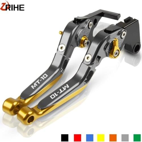 FOR YAMAHA MT-10 MT 10 MT10 2016 2017 2018 2019 Motorcycle Aluminum Adjustable Extendable Brake Clutch Lever mt10 Logo 2016-2019