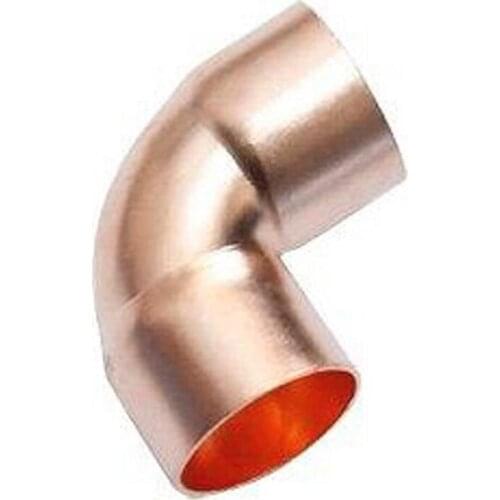 15mm Inner Dia x1mm Thickness Scoket Weld Copper End Feed 90 Deg Elbow Coupler Plumbing Fitting Water Gas Oil