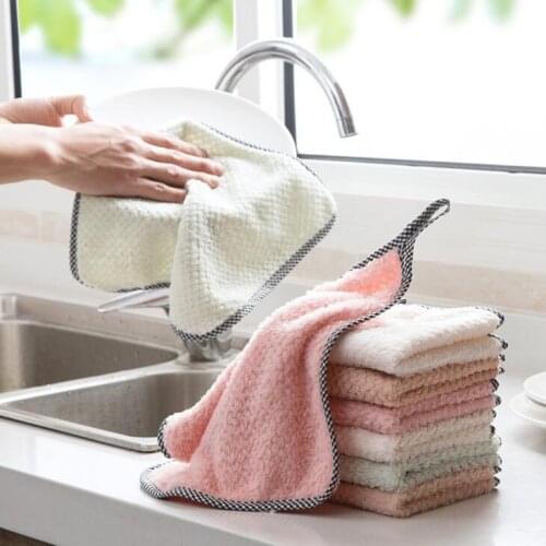 Cleaning Cloths Home Kitchen Household Wash Duster Cloths Multifunctional Microfibre Towel Cleaning Cloth LX2030