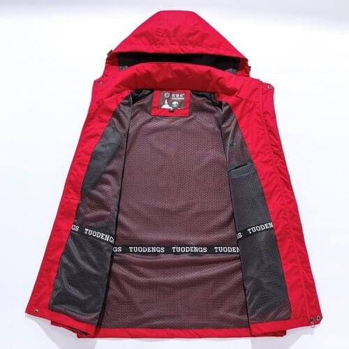 Waterproof Jacket Outdoor Hooded Raincoat Windproof Hunting Ski Coat Hiking Camping Fishing Cycling Sports For