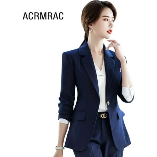 Women suits spring Long sleeve blazers pants Office Lady Formal Work clothes women pants suits woman set suits 19922