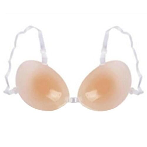 ! Arrival Womens Fashion Invisible Strap Breast Enhancer Self Adhesive Silicone Push Bra Size A B C D Up