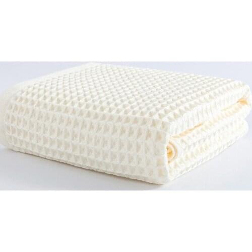 1 Piece 70x140 Cm High Quality 100% Cotton Waffle Bath Towel Adult Soft Absorbent Towel Home Bathroom Towel