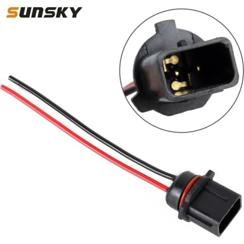 2 PCS PW13 Bulb Holder Base Male Socket with Cable