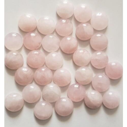 2018 fashion good quality round CAB CABOCHON pink natural stone beads for jewelry Accessories 14mm wholesale 50pcs/lot free