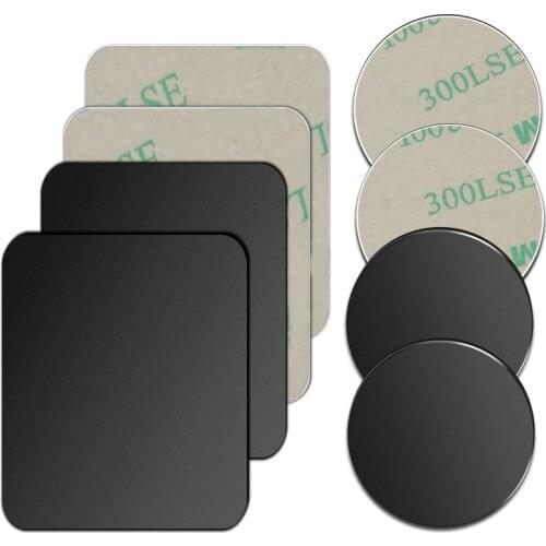 5 Pack Metal Plate Disk for Magnetic Car Holder Iron Sheets Sticker for Magnet Mobile Phone Holder Car Air Mount Stand