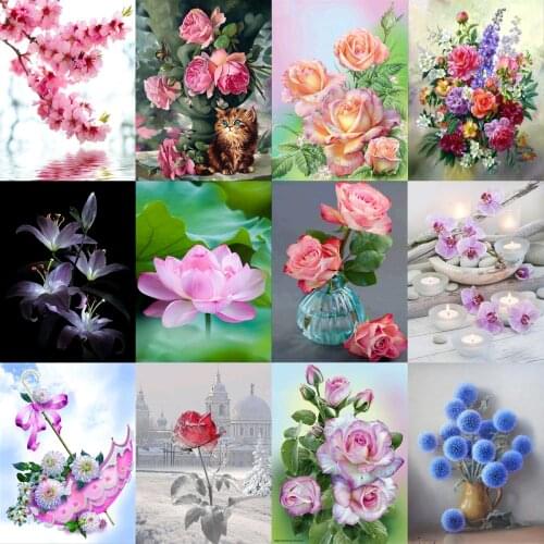 5d Diamond Painting Diy Flowers Can Be Customized Imitation Part Diamond Cross Stitch Set Crafts Mosaic Home Decoration