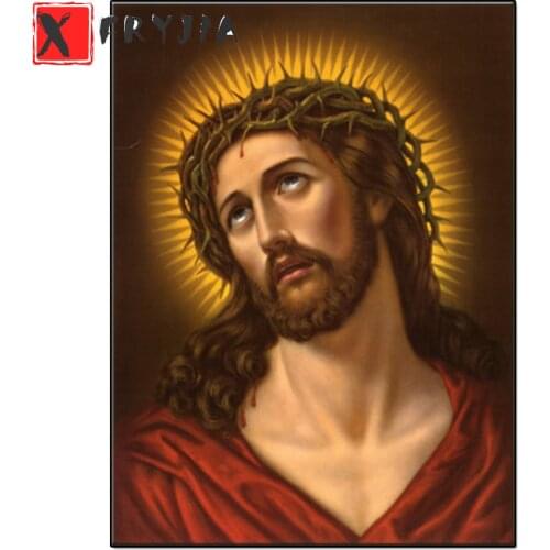 5d diy Diamond Painting Christian jesus diamond Embroidery full round square diamond Mosaic Diamond cross stitch home decor
