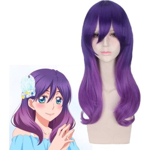 Anime Kiss Him Not Me Serinuma Kae Purple Wig Cosplay Costume Watashi ga Motete Dosunda Women Heat Resistant Synthetic Hair Wigs