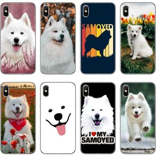 Lovely Samoyed dog Soft Phone Case For Samsung Galaxy A71 A70 A60 A51 A50 A41 A40 A31 A30 A20E A21S A12 A10 A7 A5 A3