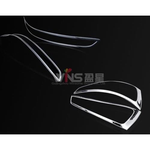For Audi Q3 2012 2013 2014 Chrome Rear Foglight and Taillight Fog Lamp Cover Trim Decorative ABS Car-Styling Tuning Accessories