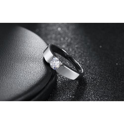 Fine 925 Sterling Silver Shining crystal Rings For woman Mens size 7/8/9 Fashion Party Gifts engagement wedding Jewelry