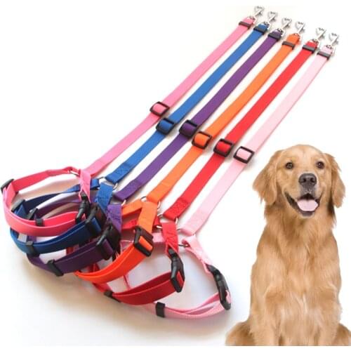 Pet Dog Cat Car Seat Belt Nylon Adjustable Harness Lead Leash Small Medium Travel Clip Cozy Walk