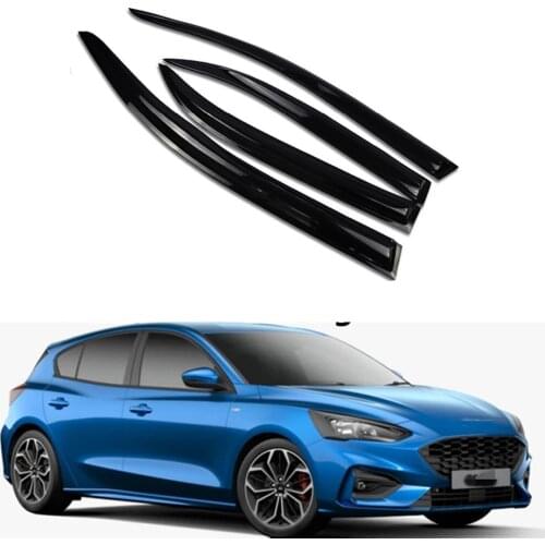 Window Visor Wind Rain Sun Shade Smoke Guard Deflector Vent Shelter Raincoat Cover For Ford Focus 4 MK4 2019 2020 2021