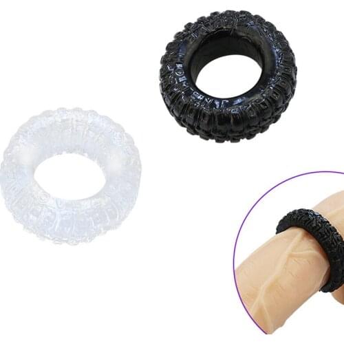 Penis Ring Silicone Reusable Bound Delay Cock Ring Sleeve Delay Ejaculation male masturbator Adult sex products
