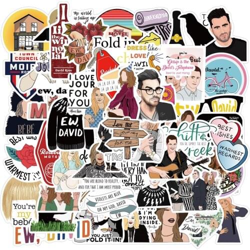 Hot American TV Series The Rich and Poor Roads Graffiti Aesthetic Stickers Suitcase Skateboard Stationery Decoration