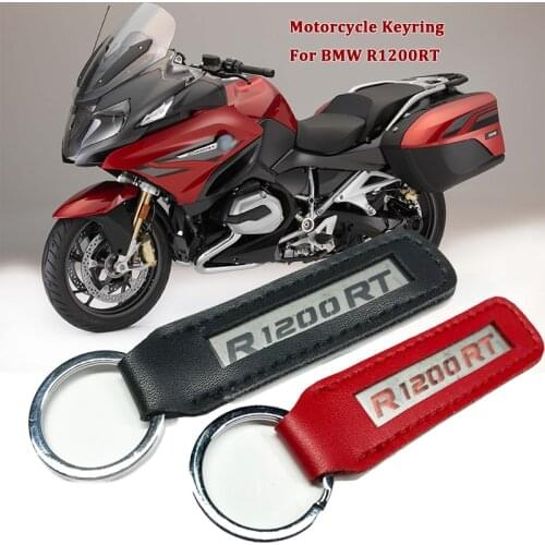 R1200RT Metal Leather Motorcycle Keychain Key Chain fits For BMW r1200rt R1200 RT 2004-2019 Keyring Motorcycle Accessories