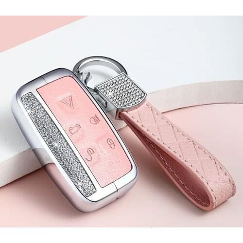Luxury Diamond Car Remote Key Case key Cover For Land Rover Range Rover Freelander 2 Sport Evoque 5Buttons Smart Remote Car key