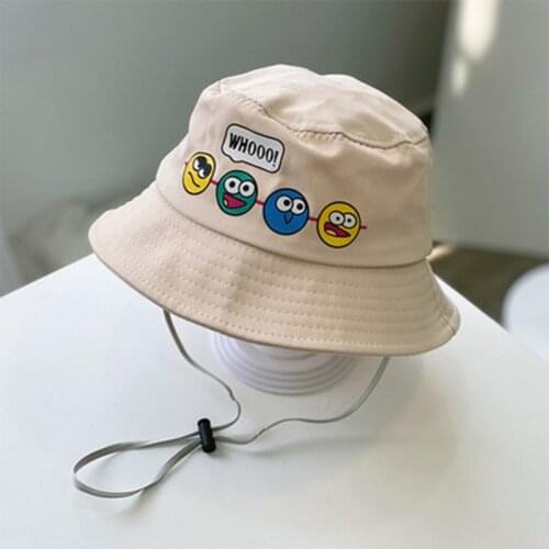 New Style Toddler Baby Leisure Fisherman Hats Fashion Travel Sunshade Hat Children Boys Girls Cartoon Basin Cap Korean Version