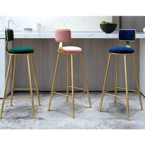 Iron art bar chair contemporary and contracted family use chair back meal stool cafe bar chair bar stool
