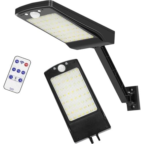 Led Solar Lamp Outdoor Waterproof IP65 Light For Rotable Pole Garden Wall Lighting Remote Controller