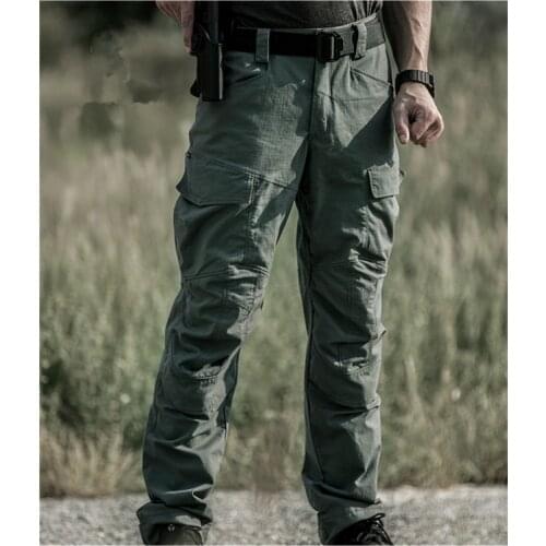Outdoor Hunting Riding Climbing Tactical Pants With Knee Pad Mens Spring Autumn Training Military Slim Long Trousers Overalls