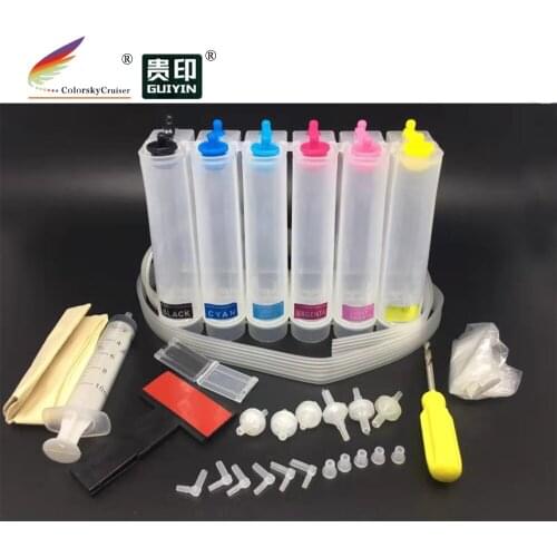 Universal 6 color CISS continuous ink system kit with accessaries free shiping