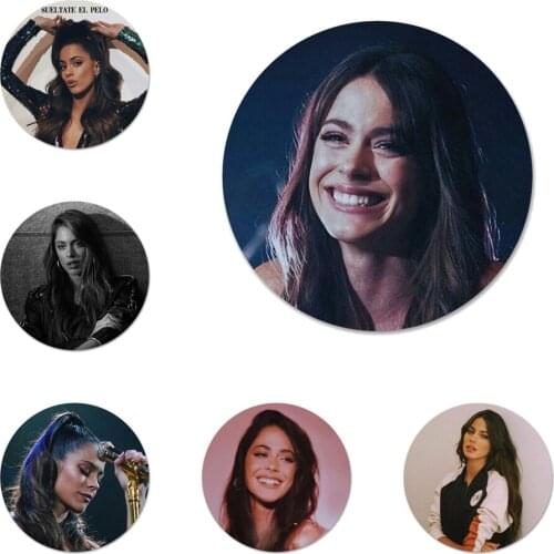 Martina Stoessel Violetta Girl Badge Brooch Pin Accessories For Clothes Backpack Decoration gift 58mm