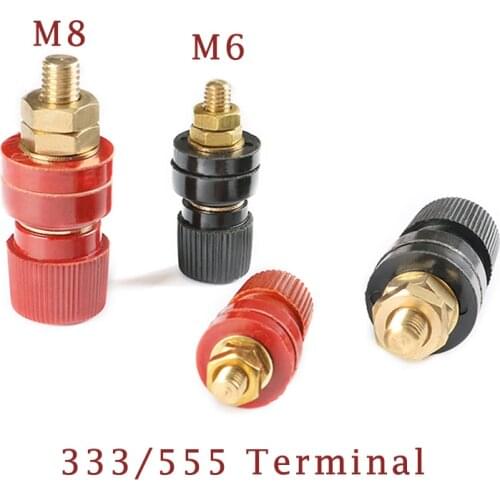 1Pcs 6MM 8MM Copper Posts 333 555 Terminal Blocks Power Supply Terminals Welding Machine Inverter Post Connector