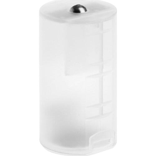 1PC Translucent 2 AA To D Size Battery Holder Converter Adapter Switcher Plastic Case Box