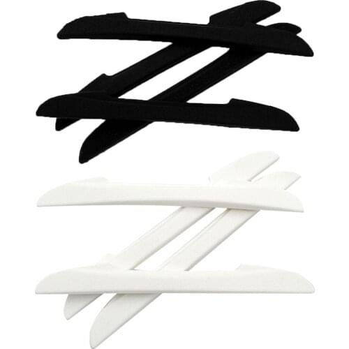 4Pcs Silicone Solid Color Car Door Anti-Scratch Protection Bumper Strip Decor