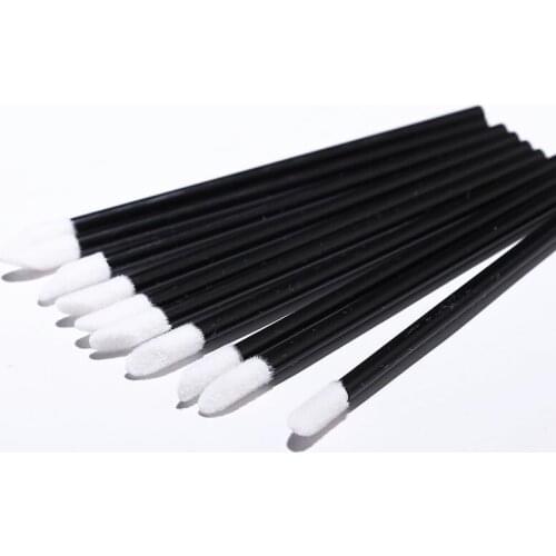 50pcs Disposable Cosmetic Makeup Lip Brush Lipstick Lip Glossy Wands Pen Cleaner Applicator Eyeshadow Lip Gloss Brushes Tools