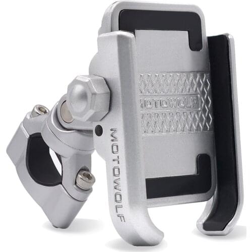 Aluminum Alloy Motorcycle Motorbike Handlebar Phone Holder Universal Rearview Mirror Bike Bicycle Holder Cell Phone Stand Mount