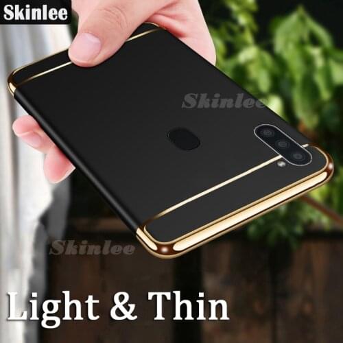 Skinlee Case For Samsung M11 Full Protection Phone Case For Samsung Galaxy M11 Shockproof Luxury Frame Plating Case