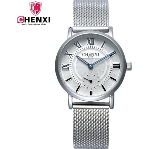 CHENXI Wristwatch 2018 Wrist Watch Men Women Watches Top Brand Luxury Mesh band Quartz Watch Male Clock Reloge Relogio Masculino