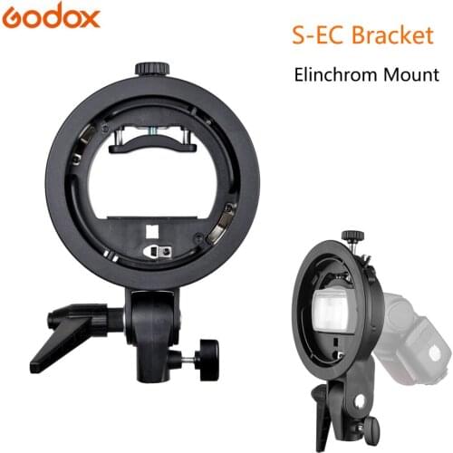 Godox S-Type Elinchrom Mount Flash Bracket Holder Universal Type for Speedlite Snoot Softbox Beauty Dish Honeycomb Umbrella