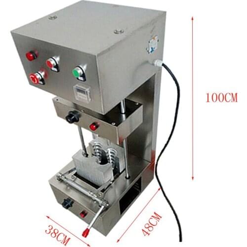 Commercial Two Spiral Pizza Cone Machine High Quality Stainless Steel Pizza Cone Forming Machine