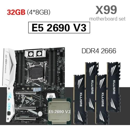 HUANANZHI X99 motherboard set with Xeon E5 2678 V3 4pcs 8GB=32GB 2666 MHz DDR4 Desktop memory