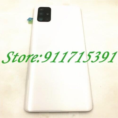 New For Samsung Galaxy A31 A315 A41 A415 A51 A515 A71 A715 Phone Panel Housing Frame Case Rear Battery Door + Camera Frame Lens