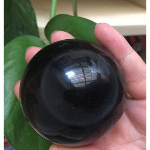 Beautiful natural obsidian crystal repair stone gem crystal ball