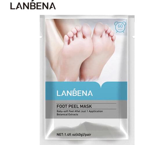 LANBENA Foot Mask Peeling for Legs Feet Mask Exfoliating Socks Scrub for Pedicure Anti Crack Heel Remove Skin Foot Patch