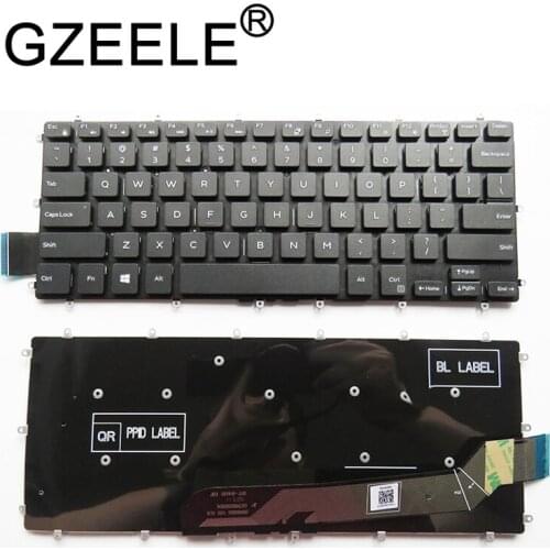 GZEELE New English laptop keyboard for Dell Inspiron 15 5568 7569 7579 7378 7460 7368 2-in-1 13-5000 5368 laptop Keyboard BLACK