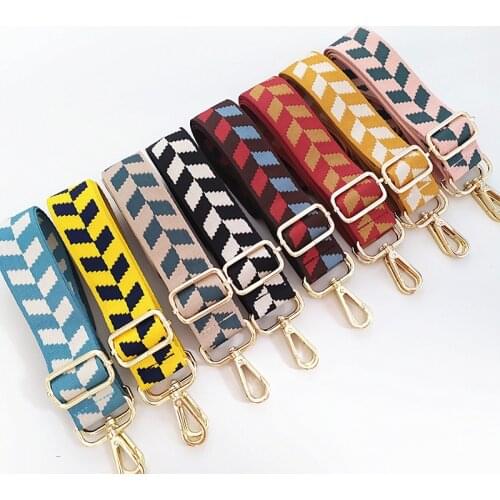 New O Bag Handle Bag Strap For Women Removable Diy Shoulder Rainbow Handbag Accessories Cross Body Messenger Bag Strap Fashion