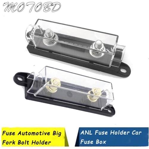 New Arrival 1pcs ANL Fuse Holder Car Fuse Box ANL Fuse Bolt-on Fuse Automotive Big Fork Bolt Holder